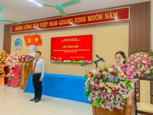 Lễ công bố quyết định bổ nhiệm chức vụ Phó hiệu trưởng trường THCS Nguyễn Trường Tộ
